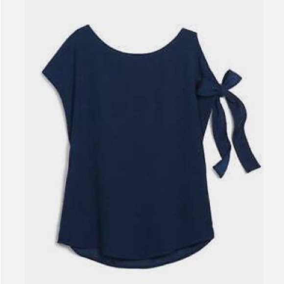 Stella and Dot Sienna tie blue top. Size small. Excellent condition. Like new. - Picture 2 of 9